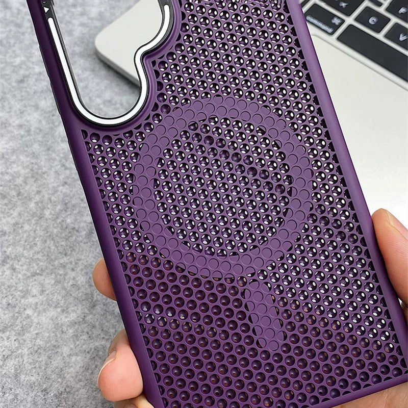 Mesh Cooling MagSafe Phone Case for Samsung Galaxy Series