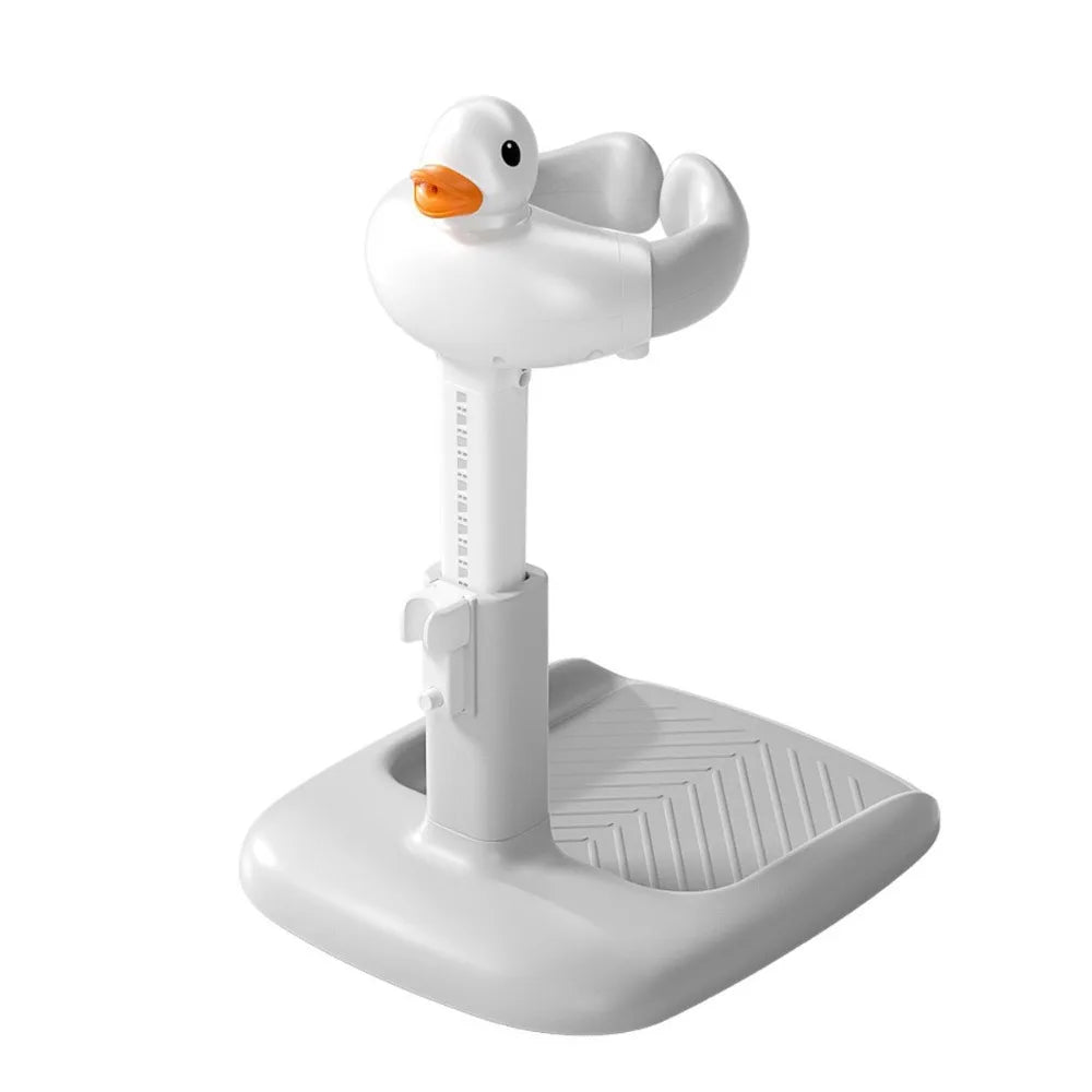 Adjustable Baby Bath Shower Stand – Non-Slip, Height Adjustable Bath Rack with Cute Cartoon Design for 6–36 Months - ZILVUS
