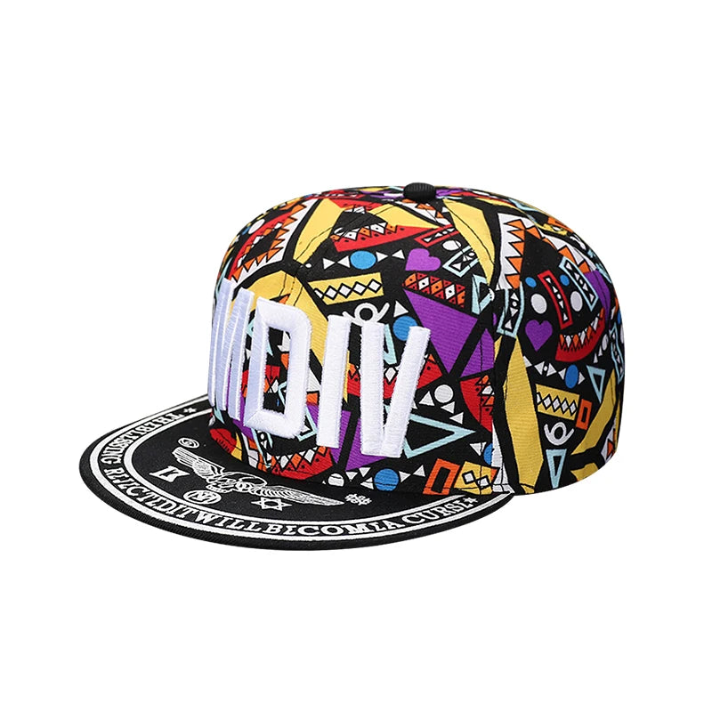 Flat Brim Baseball Cap – Adjustable Street Style Hat - ZILVUS