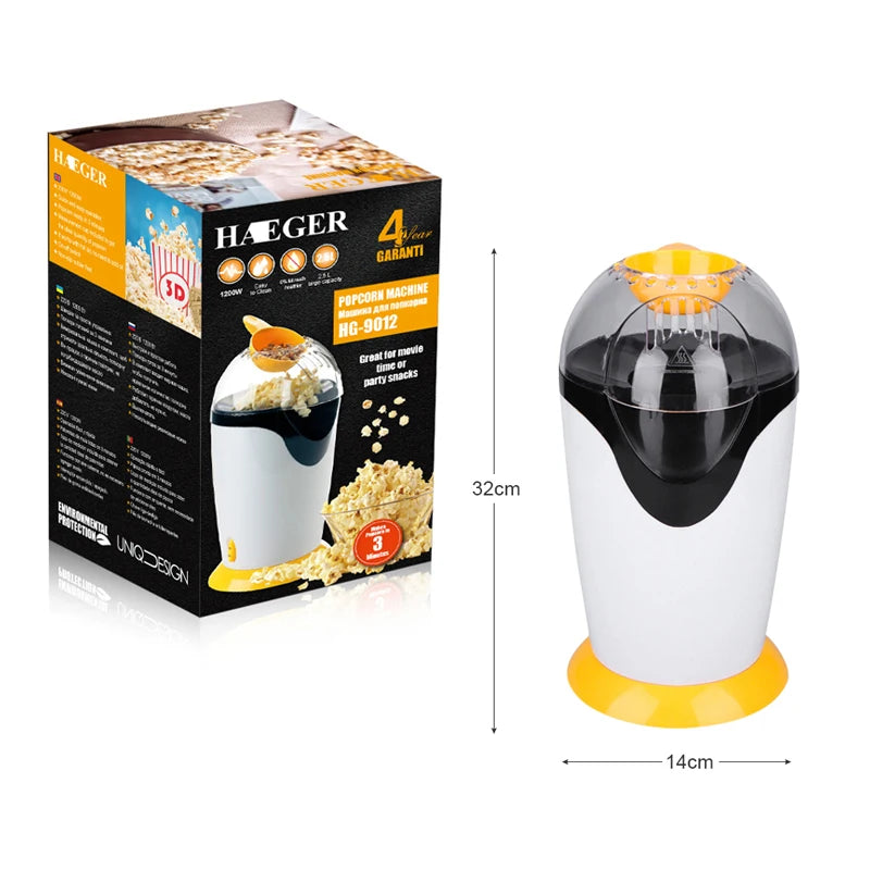 Mini Popcorn Machine Automatic Popcorn Maker - ZILVUS