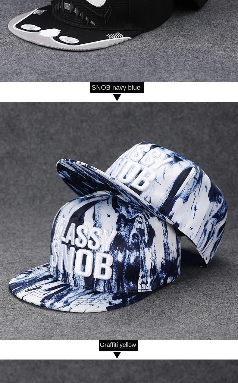Flat Brim Baseball Cap – Adjustable Street Style Hat - ZILVUS