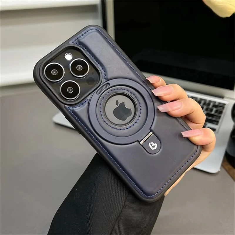 Luxury Leather Magsafe Case for iPhone 17/16/15/14/13/12 Series - ZILVUS