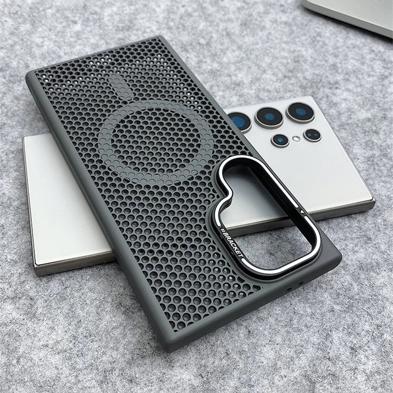 Mesh Cooling MagSafe Phone Case for Samsung Galaxy Series