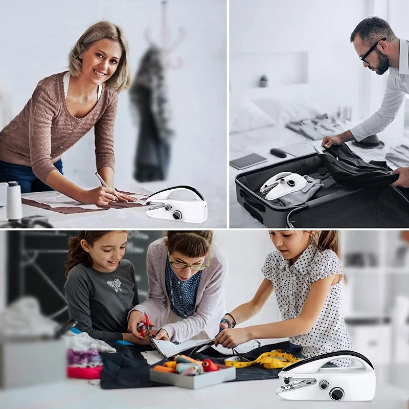 Mini Electric Handheld Sewing Machine 2-Speed Stitcher - ZILVUS