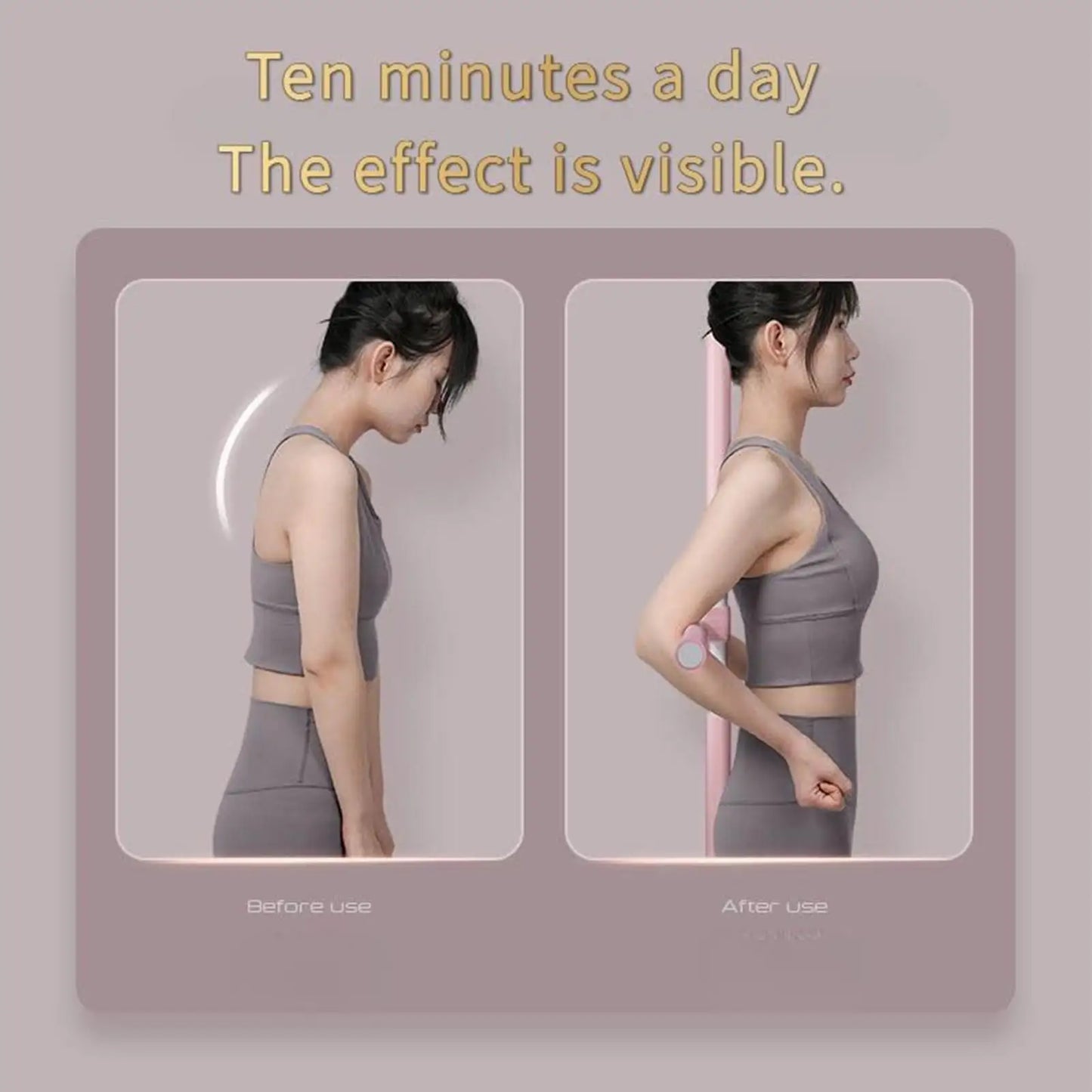 Posture Corrector – Muscle Training & Stretching Support Tool for Home, Gym & Office - ZILVUS