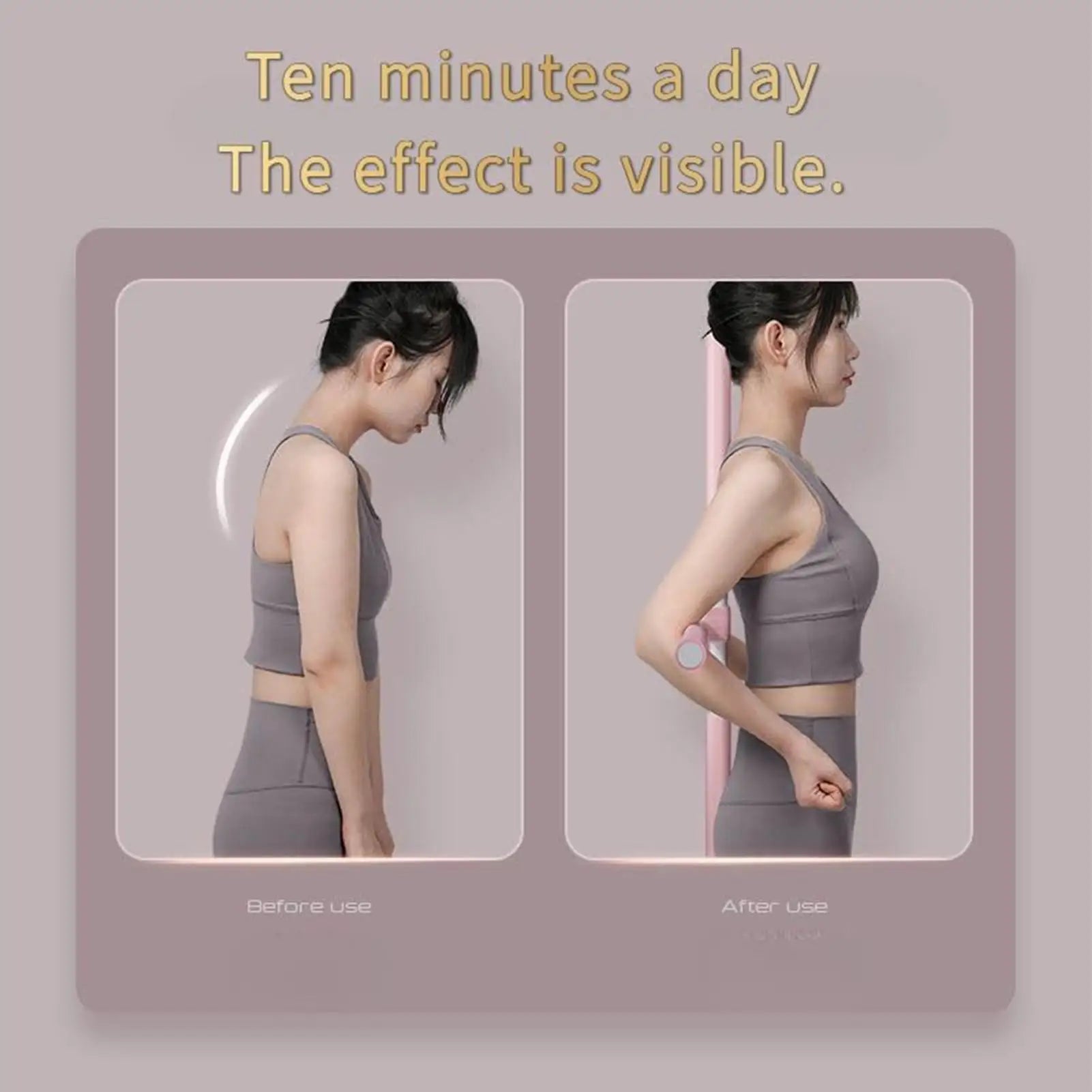 Posture Corrector – Muscle Training & Stretching Support Tool for Home, Gym & Office - ZILVUS