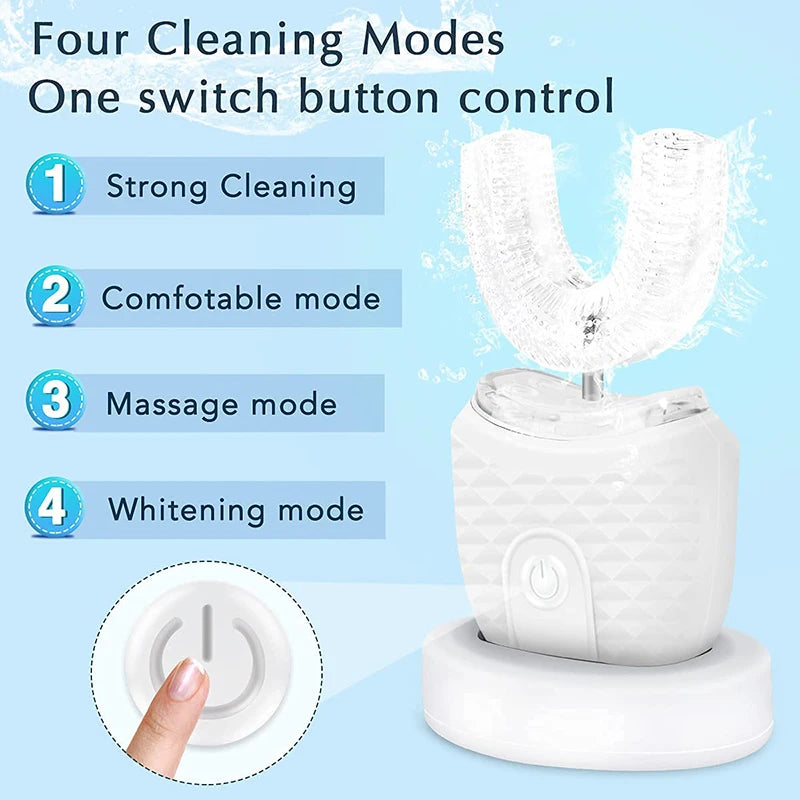 360° Ultrasonic Electric Toothbrush with UV Sterilizer