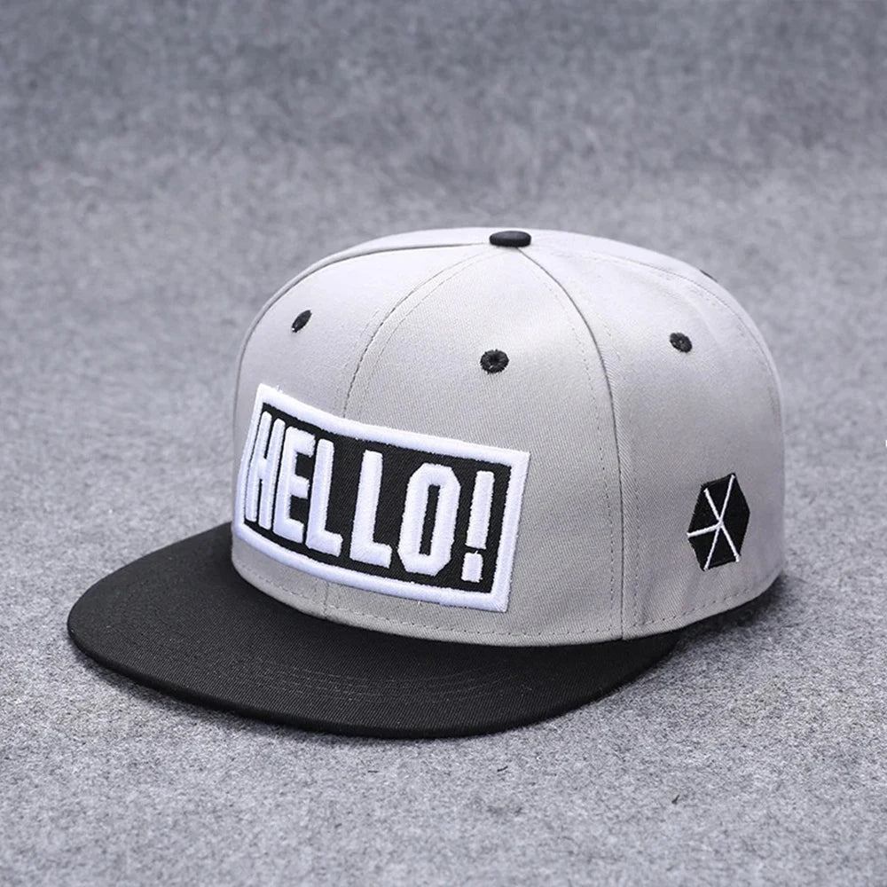 Flat Brim Baseball Cap – Adjustable Street Style Hat