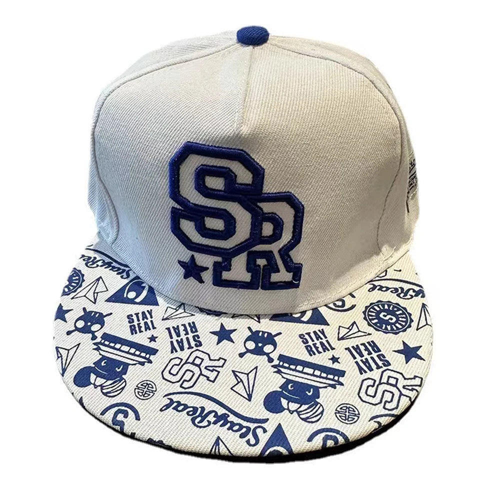 Flat Brim Baseball Cap – Adjustable Street Style Hat