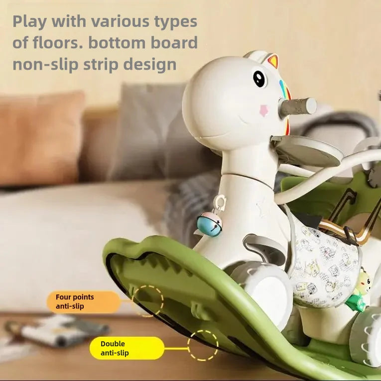Modern Style Children’s Rocking Horse Slide Car - ZILVUS