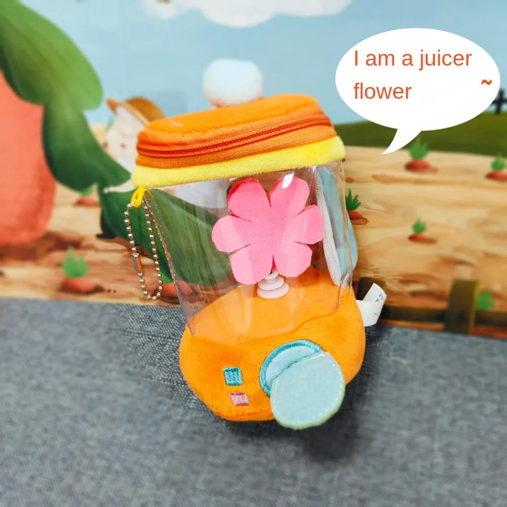 Carrot Juicer Plush Toy | Soft Interactive Rope-Pull Stuffed Toy for Kids - ZILVUS
