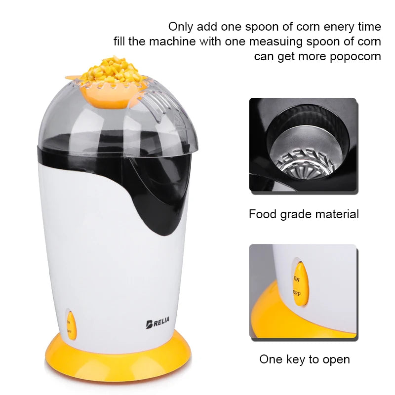 Mini Popcorn Machine Automatic Popcorn Maker - ZILVUS