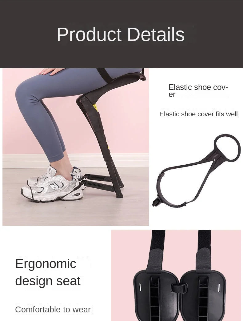 Lightweight Wearable Folding Chair – Portable Outdoor Seat - ZILVUS
