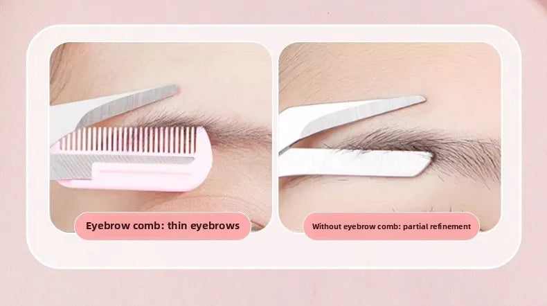3PCS Eyebrow Trimmer Set | Precision Stainless Steel Manual Grooming Tools - ZILVUS