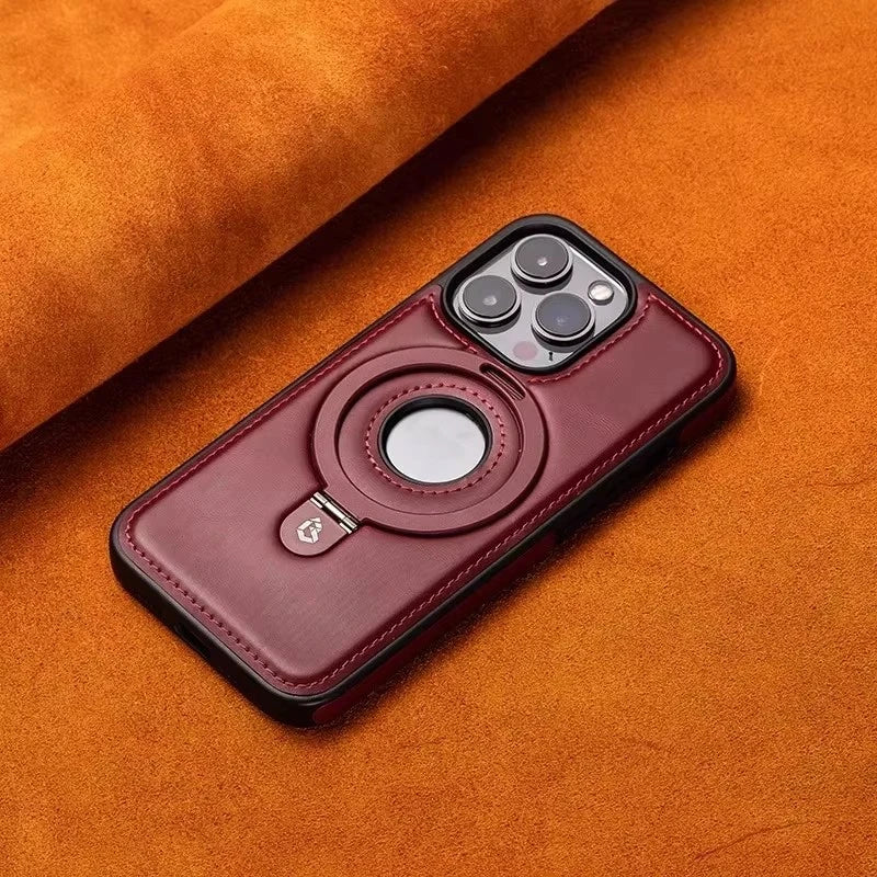 Luxury Leather Magsafe Case for iPhone 17/16/15/14/13/12 Series - ZILVUS