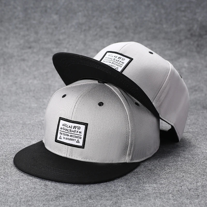Flat Brim Baseball Cap – Adjustable Street Style Hat - ZILVUS