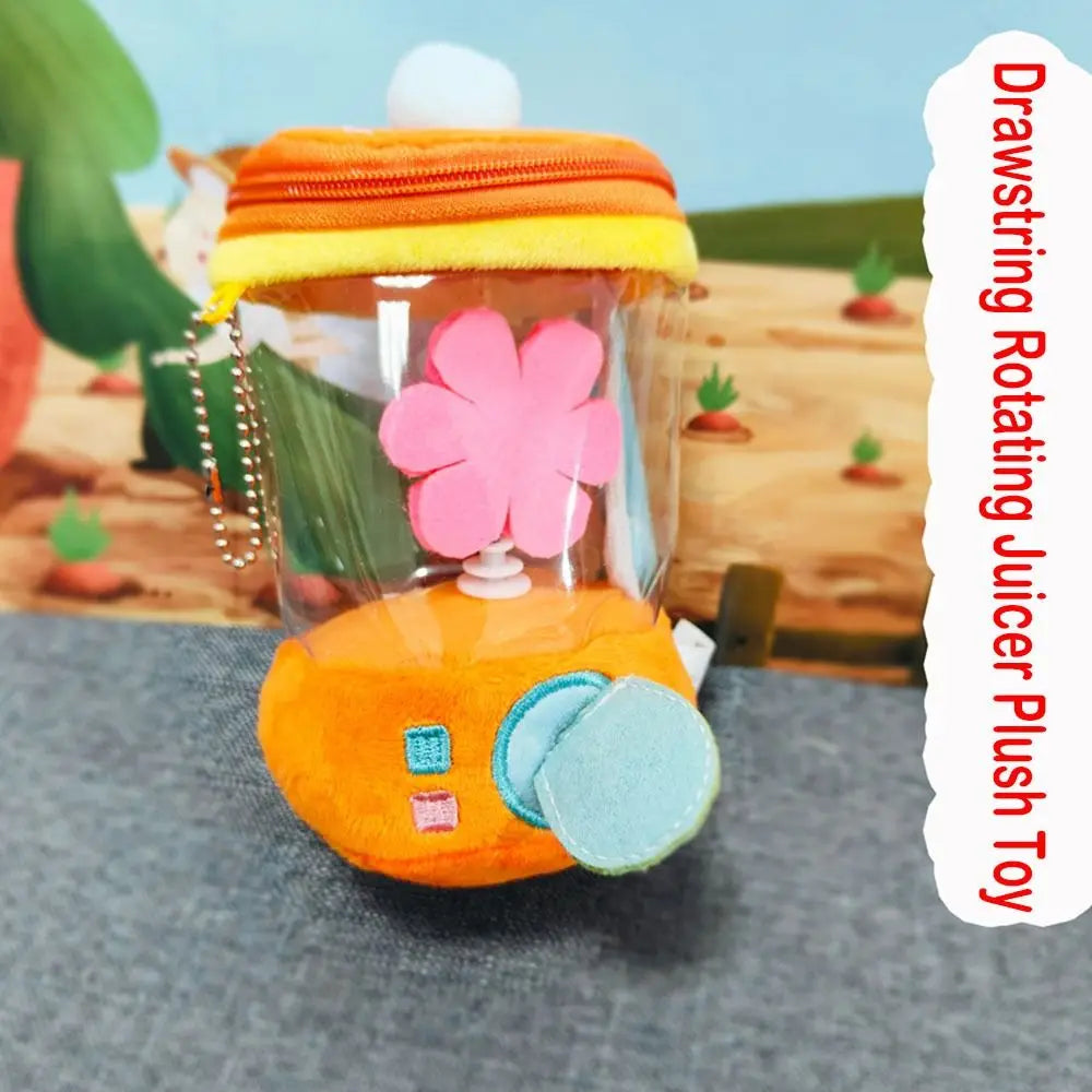 Carrot Juicer Plush Toy | Soft Interactive Rope-Pull Stuffed Toy for Kids - ZILVUS