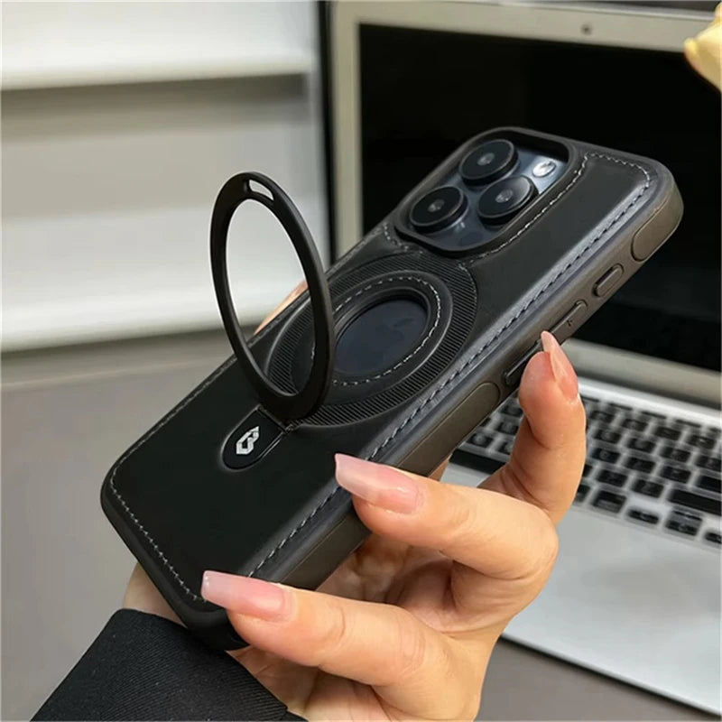 Luxury Leather Magsafe Case for iPhone 17/16/15/14/13/12 Series - ZILVUS