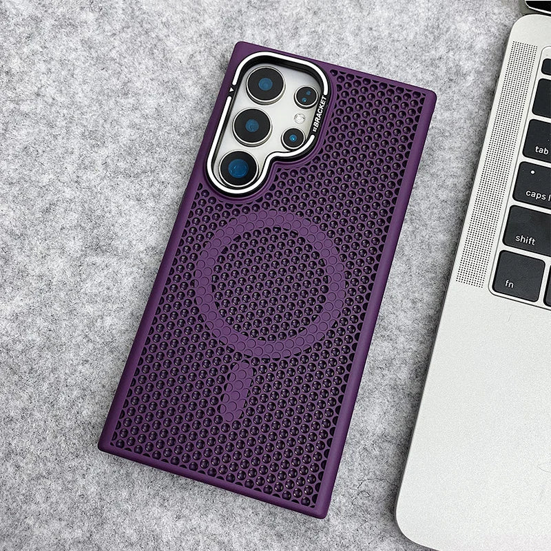 Mesh Cooling MagSafe Phone Case for Samsung Galaxy Series