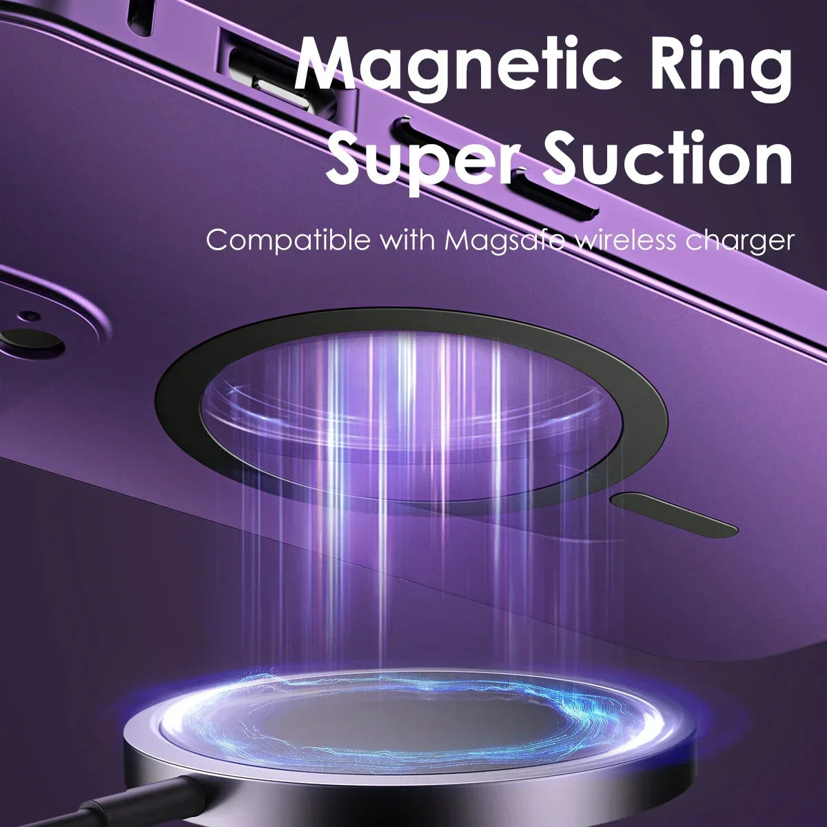 Aluminum Magnetic iPhone Case – MagSafe Clear Shockproof Cover - ZILVUS