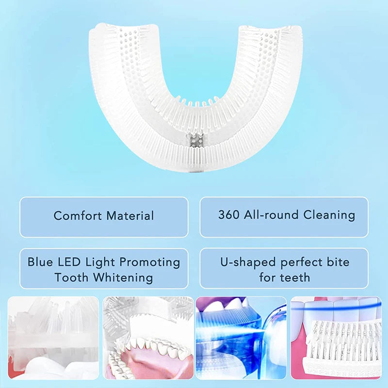 360° Ultrasonic Electric Toothbrush with UV Sterilizer