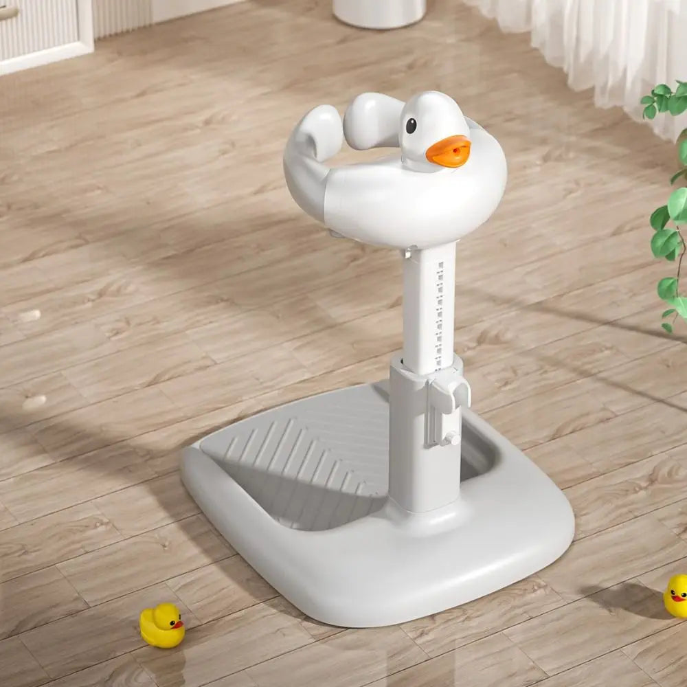 Adjustable Baby Bath Shower Stand – Non-Slip, Height Adjustable Bath Rack with Cute Cartoon Design for 6–36 Months - ZILVUS