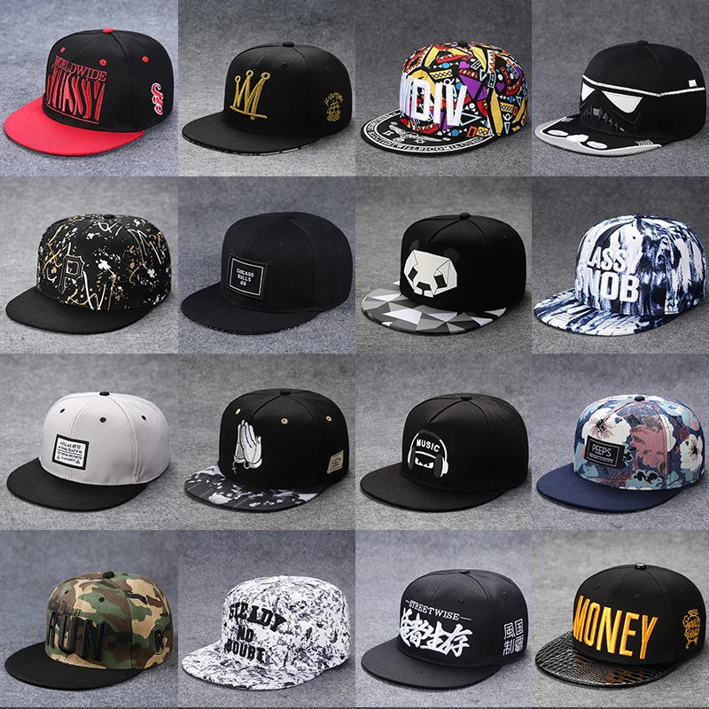 Flat Brim Baseball Cap – Adjustable Street Style Hat - ZILVUS