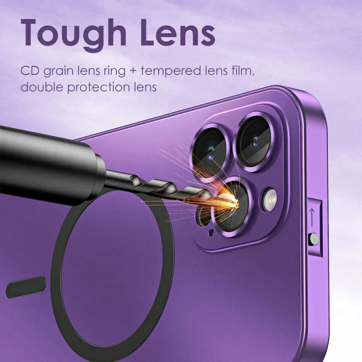Aluminum Magnetic iPhone Case – MagSafe Clear Shockproof Cover - ZILVUS