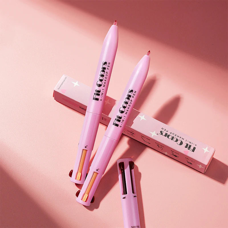 4-in-1 Makeup Pen – Lip Liner, Highlighter & Eyebrow Pencil - ZILVUS