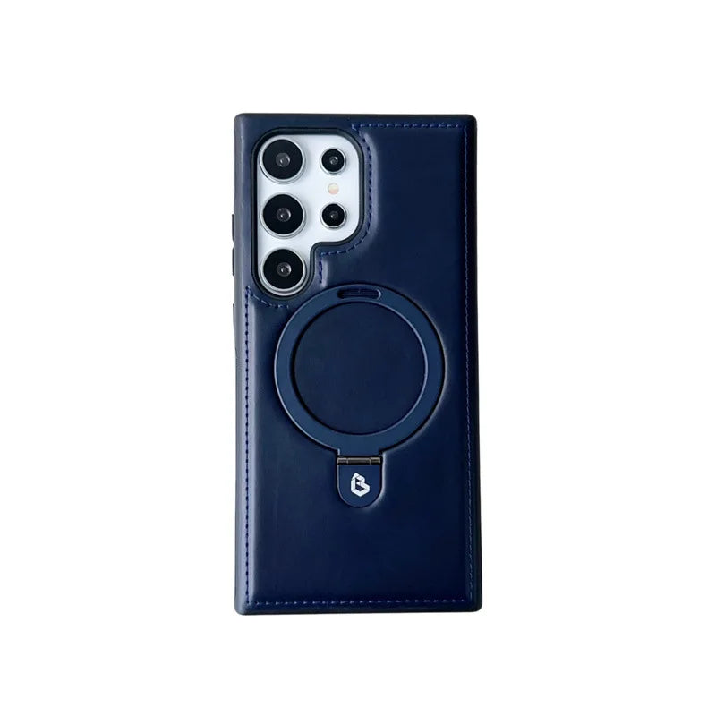 Leather for Magsafe Case For Samsung Galaxy S-25,24,23 Series - ZILVUS