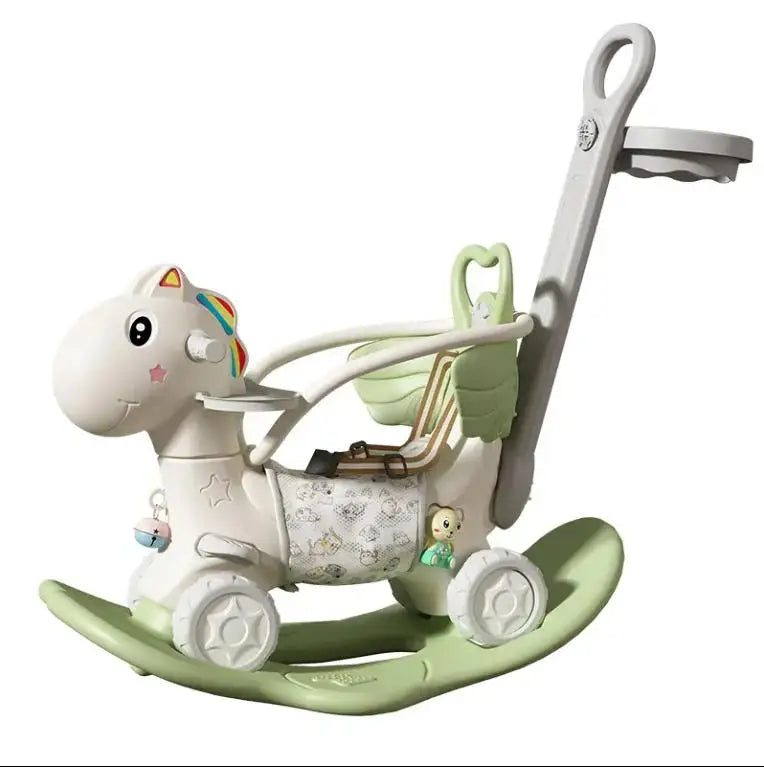 Modern Style Children’s Rocking Horse Slide Car - ZILVUS