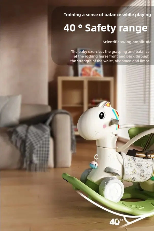 Modern Style Children’s Rocking Horse Slide Car - ZILVUS