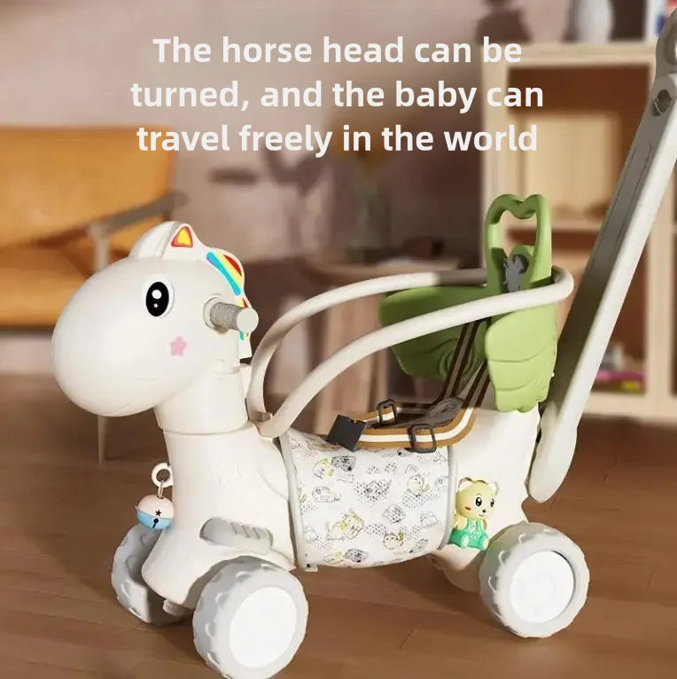 Modern Style Children’s Rocking Horse Slide Car - ZILVUS