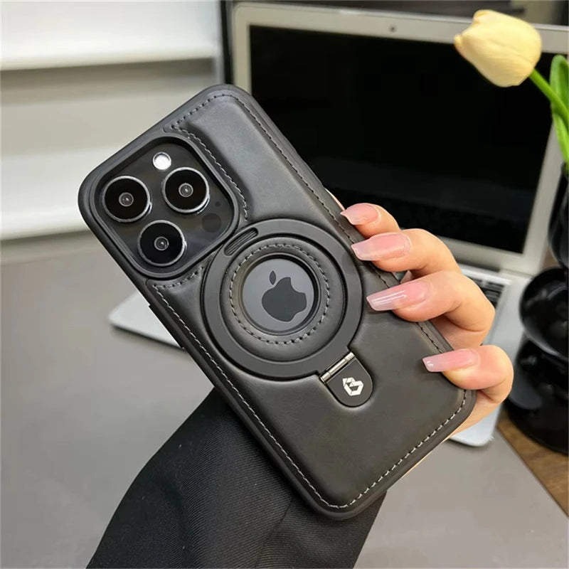 Luxury Leather Magsafe Case for iPhone 17/16/15/14/13/12 Series - ZILVUS