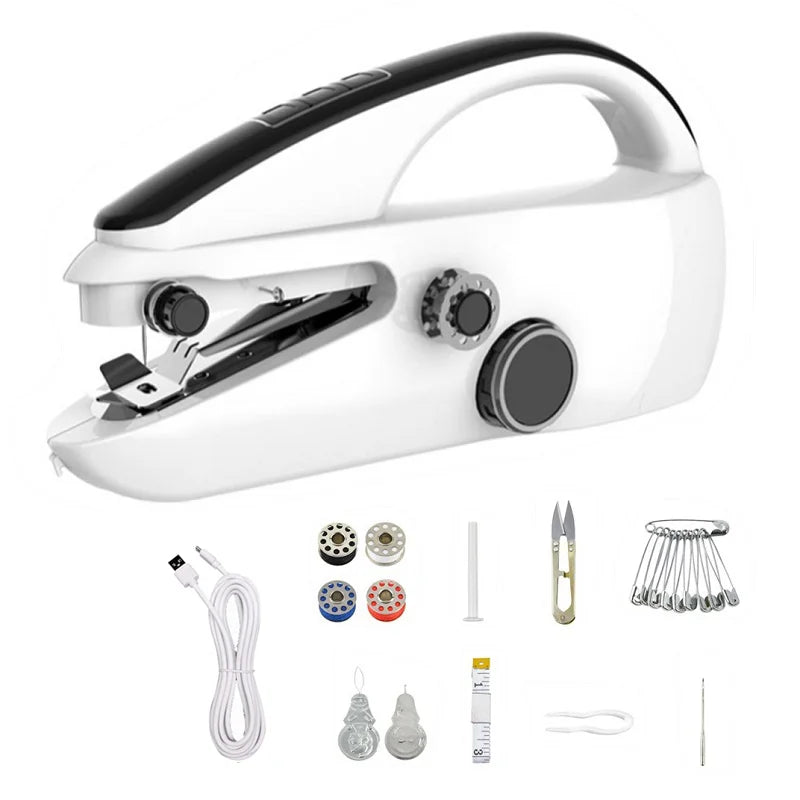 Mini Electric Handheld Sewing Machine 2-Speed Stitcher - ZILVUS