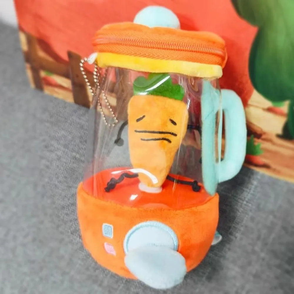 Carrot Juicer Plush Toy | Soft Interactive Rope-Pull Stuffed Toy for Kids - ZILVUS