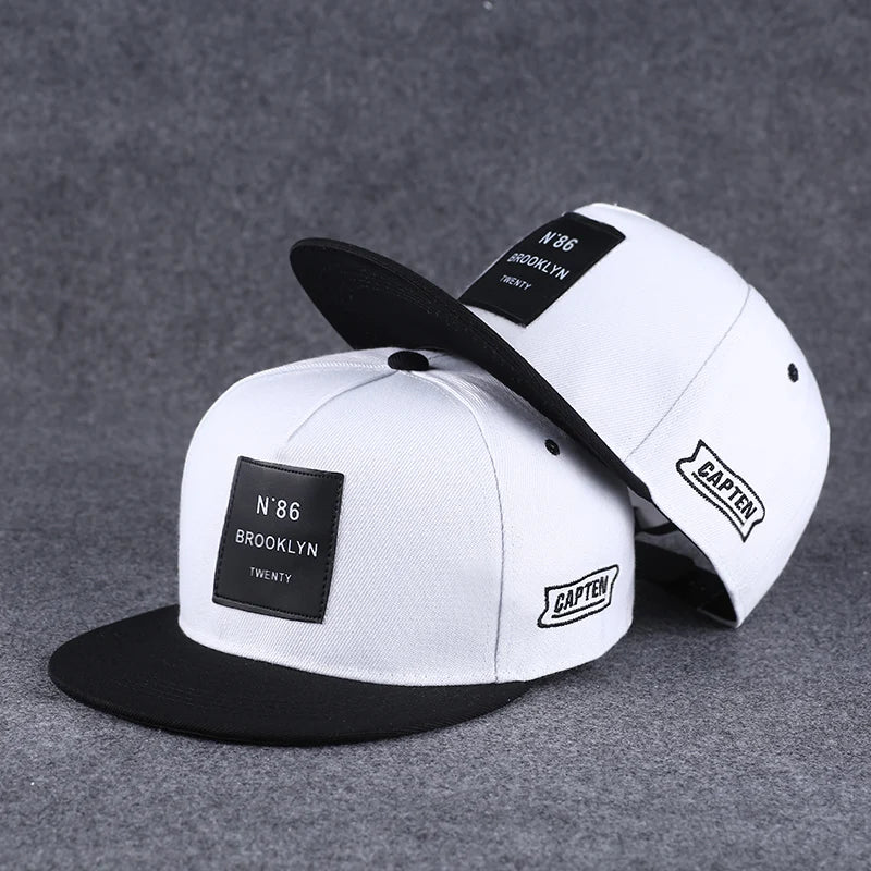 Flat Brim Baseball Cap – Adjustable Street Style Hat