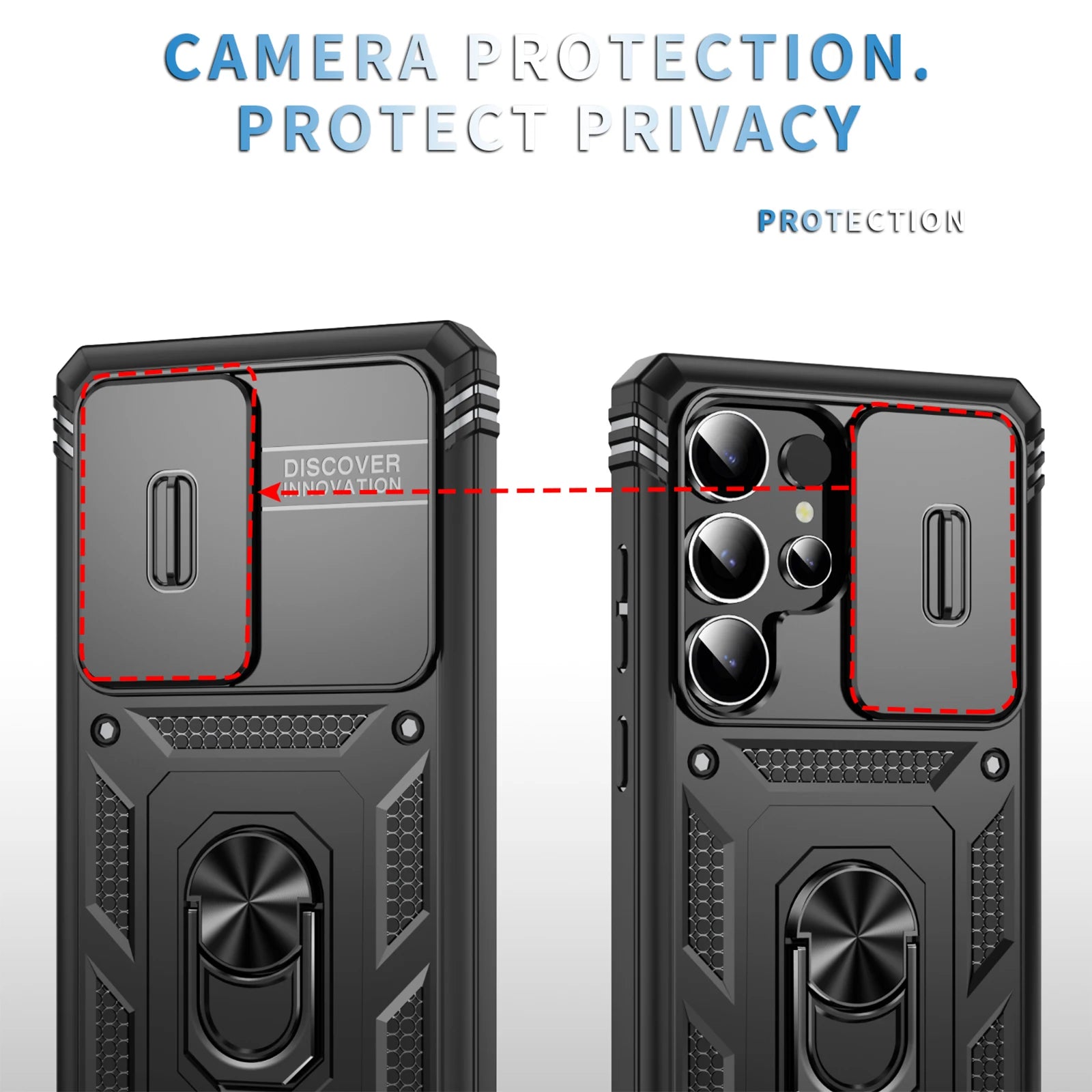 Magnetic Phone Case Samsung S-23,S-24,S-25 Series Shockproof Dual-Layer Cover with Kickstand & Holder - ZILVUS
