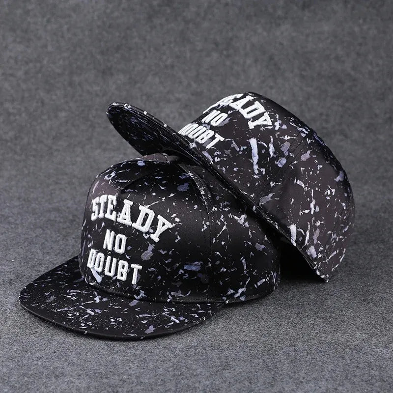 Flat Brim Baseball Cap – Adjustable Street Style Hat
