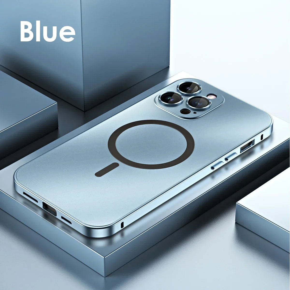 Aluminum Magnetic iPhone Case – MagSafe Clear Shockproof Cover - ZILVUS