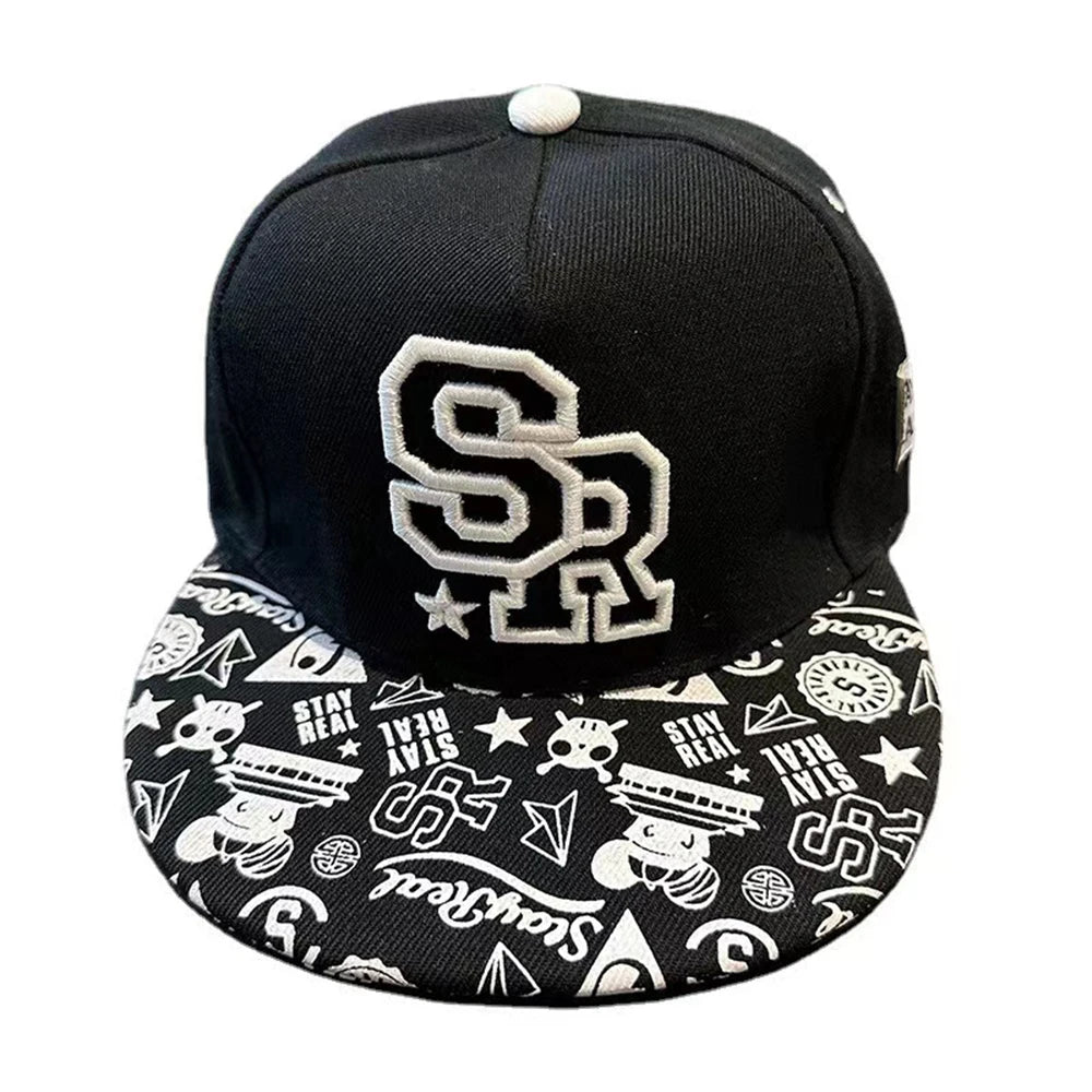 Flat Brim Baseball Cap – Adjustable Street Style Hat