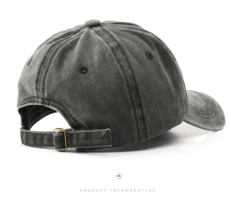 Retro brooklyn Letter Embroidery Baseball Caps Spring Summer Men Women Cotton Adjustable Casual Hat Hip Hop Streetwear Sun Hats - ZILVUS