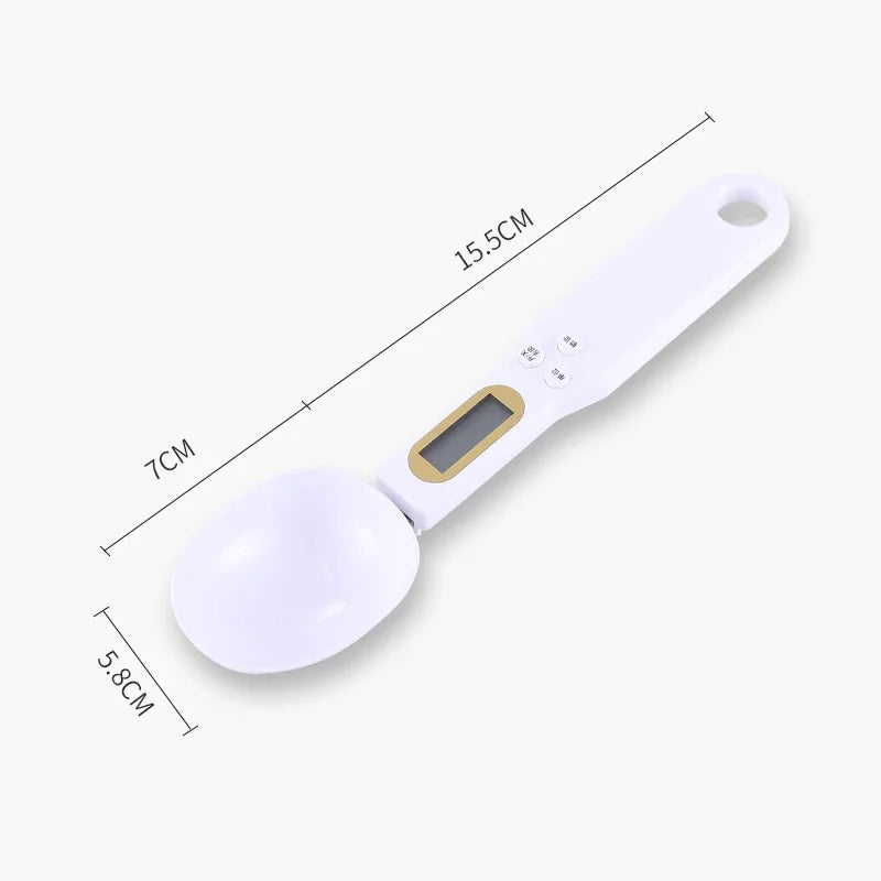 Digital Spoon Kitchen Scale 500g/0.1g Precise LCD Measuring Tool for Cooking & Baking - ZILVUS