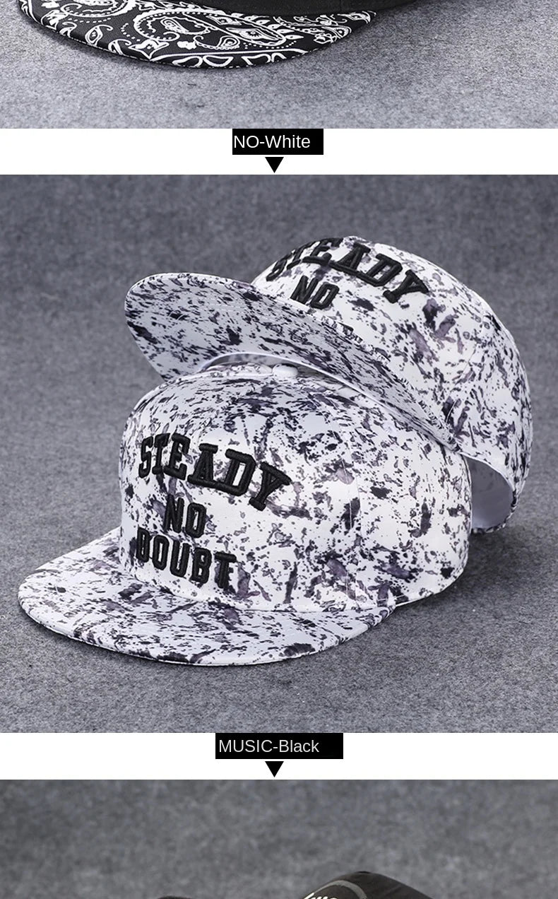 Flat Brim Baseball Cap – Adjustable Street Style Hat - ZILVUS