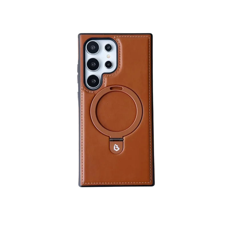 Leather for Magsafe Case For Samsung Galaxy S-25,24,23 Series - ZILVUS