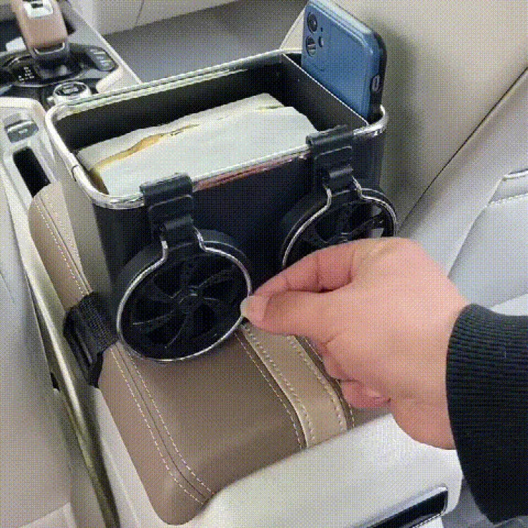 Folding Multifunctional Car Armrest Storage Box - ZILVUS