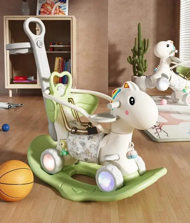 Modern Style Children’s Rocking Horse Slide Car - ZILVUS