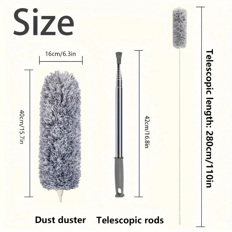Extra-Long Retractable Duster with Bendable Washable Head
