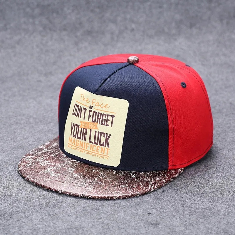 Flat Brim Baseball Cap – Adjustable Street Style Hat