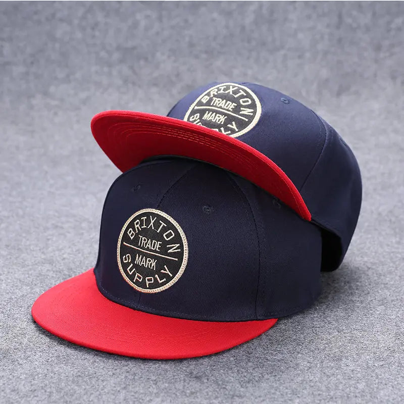 Flat Brim Baseball Cap – Adjustable Street Style Hat
